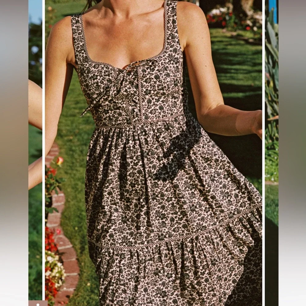 Christy Dawn Adele Dress in Daisy Black - Picture 1 of 10